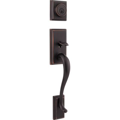 Hawthorne Handleset - Deadbolt Keyed Both Sides (Exterior Only) - featuring SmartKey