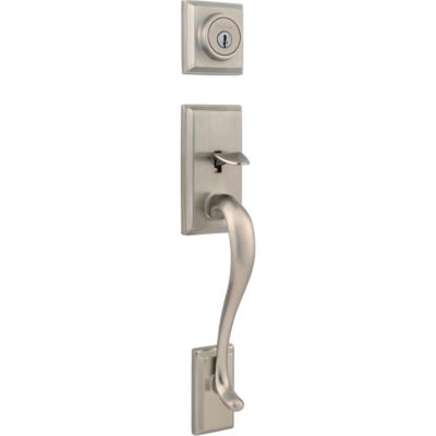 Hawthorne Handleset - Deadbolt Keyed Both Sides (Exterior Only) - with Pin & Tumbler