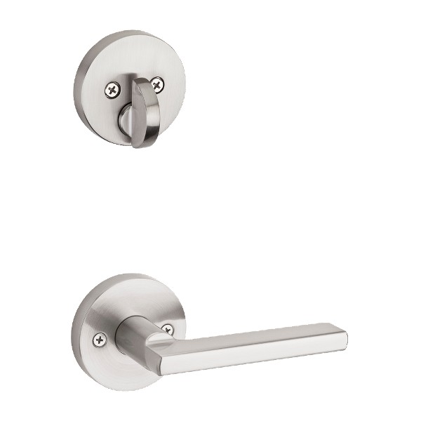 Satin Nickel Halifax and Deadbolt Interior Pack (Round) - Deadbolt