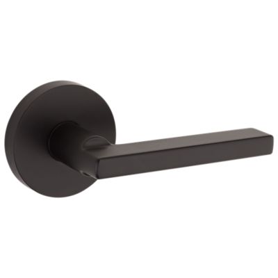 Matte Black Halifax Lever LED (Square) - Hall/Closet | Kwikset Matte Black Halifax Lever LED (Square) - Hall/Closet | Kwikset