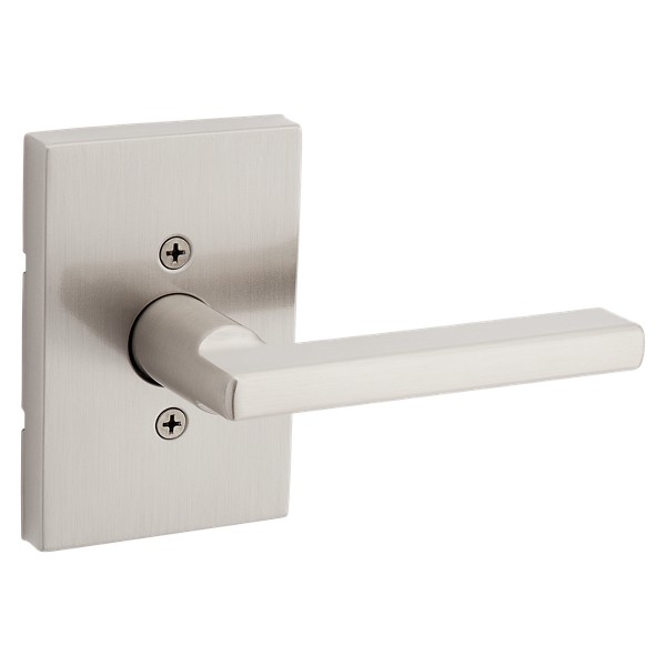 Satin Nickel Halifax Lever (Rectangle) - Pull Only | Kwikset