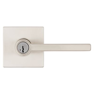 Satin Nickel Halifax Lever (Square) - Keyed - featuring SmartKey