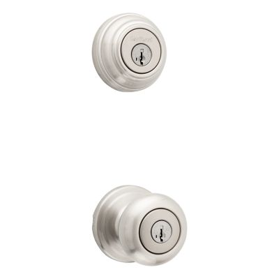 Juno Knob Security Set - Satin Nickel Finish with Smartkey 