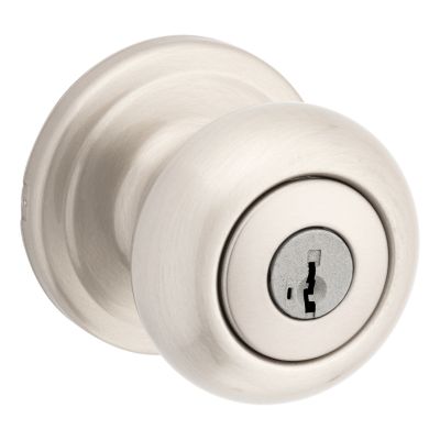 Support Information for Satin Nickel Juno Knob - Keyed - featuring 
