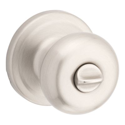 Satin Nickel Juno Knob - Bed/Bath | Kwikset