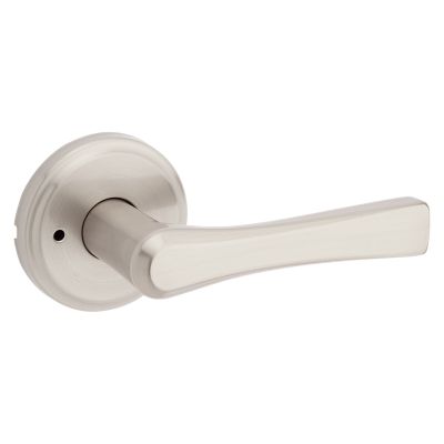 Satin Nickel Halifax Lever (Square) - Bed/Bath