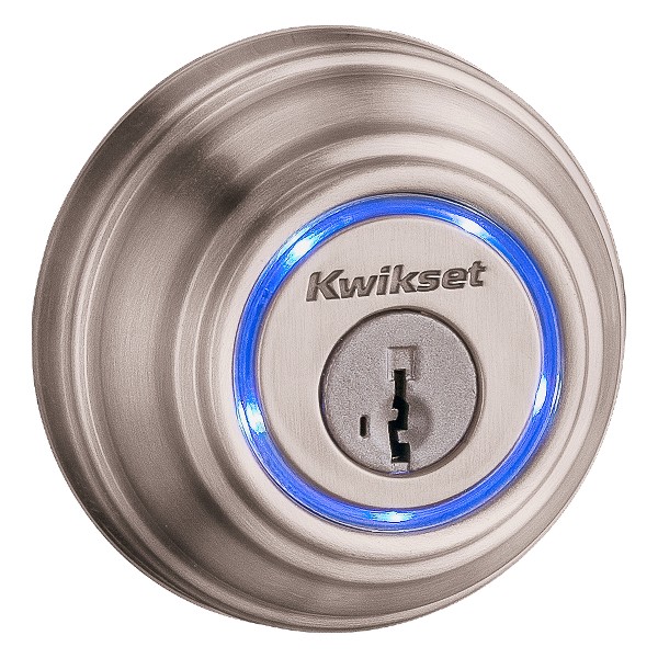 Satin Nickel Kevo Traditional Touch-to-Open Smart Lock, 2nd Gen | africanbarn