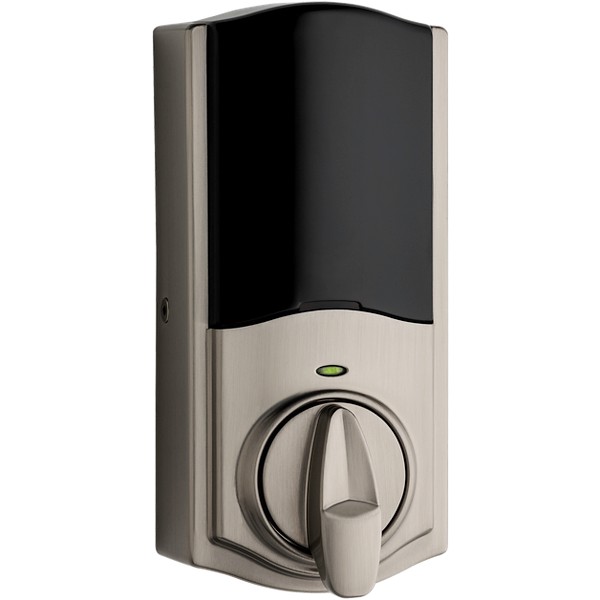 Satin Nickel Kevo Convert Smart Lock Conversion Kit Kwikset