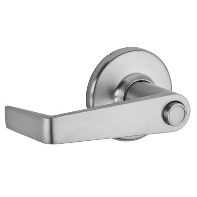 Satin Chrome Kingston Lever - Keyed - featuring SmartKey | Kwikset