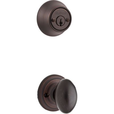 Laurel and Deadbolt Interior Pack - Deadbolt Keyed Both Sides - with Pin & Tumbler - for Kwikset Series 689 Handlesets