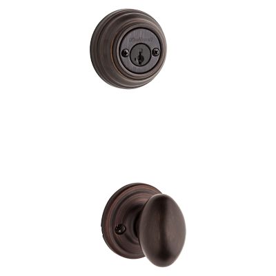 Venetian Bronze Austin Handleset - Deadbolt Keyed Both Sides