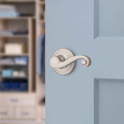 Satin Nickel Lido Lever - Pull Only | Kwikset