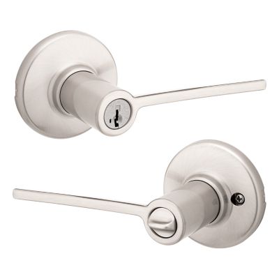 SG101 15 - Sure-Loc Hardware SG101 15 Sage Passage Lever, Satin Nickel -  GoingKnobs