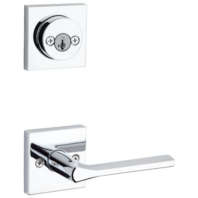 Image for Lisbon and Deadbolt Interior Pack (Square) - Deadbolt Keyed Both Sides - featuring SmartKey - for Signature Series 801 Handlesets