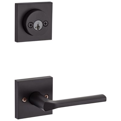 Image for Lisbon and Deadbolt Interior Pack (Square) - Deadbolt Keyed Both Sides - featuring SmartKey - for Signature Series 801 Handlesets