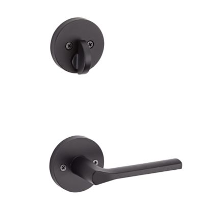 Lisbon and Deadbolt Interior Pack (Round) - Deadbolt Keyed One Side - for Signature Series 814 and 818 Handlesets