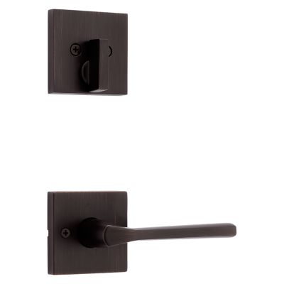 Lisbon and Deadbolt Interior Pack (Square) - Deadbolt Keyed One Side - for Signature Series 814 and 818 Handlesets
