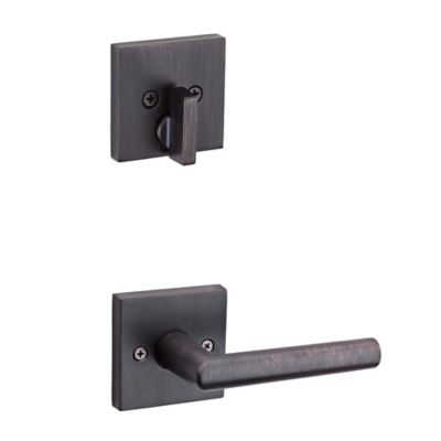 Milan and Deadbolt Interior Pack (Square) - Deadbolt Keyed One Side - for Signature Series 814 and 818 Handlesets