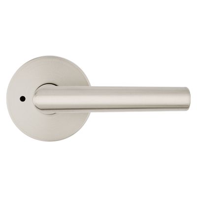 Satin Nickel Milan Lever (Round) - Bed/Bath