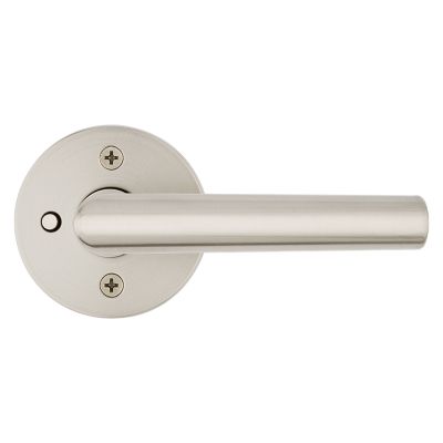 Satin Nickel Milan Lever (Round) - Bed/Bath | Kwikset