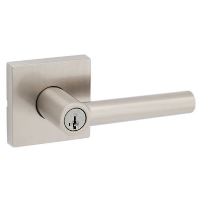 Satin Nickel Milan Lever (Square) - Keyed - featuring SmartKey