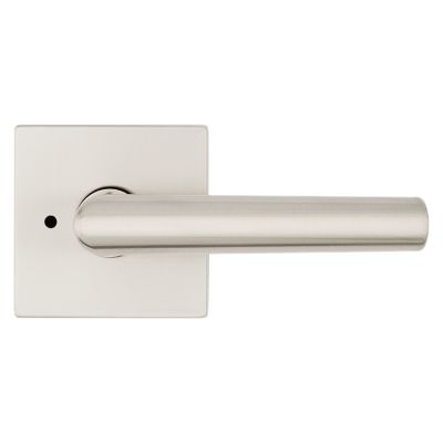 Satin Nickel Milan Lever (Square) - Bed/Bath | Kwikset