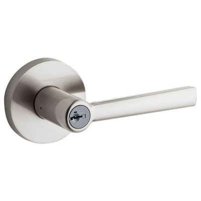 Satin Nickel Ladera Lever - Keyed - featuring SmartKey | Kwikset