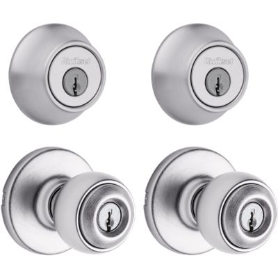 Polo Project Pack - Two Keyed Knobs and Two Keyed One Side Deadbolts - with Pin & Tumbler