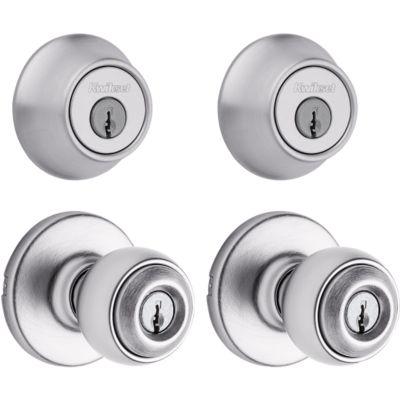 Image for Polo Project Pack - Two Keyed Knobs and Two Keyed One Side Deadbolts - with Pin & Tumbler