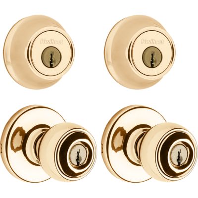 Polo Project Pack - Two Keyed Knobs and Two Keyed One Side Deadbolts - with Pin & Tumbler