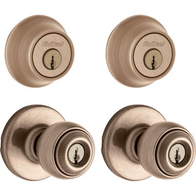 Image for Polo Project Pack - Two Keyed Knobs and Two Keyed One Side Deadbolts - with Pin & Tumbler