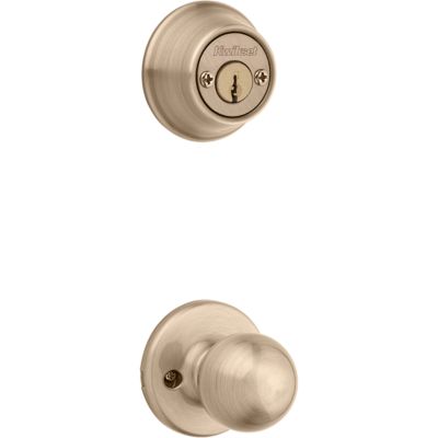 Polo and Deadbolt Interior Pack - Deadbolt Keyed Both Sides - with Pin & Tumbler - for Kwikset Series 689 Handlesets