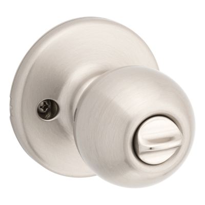 Satin Nickel Polo Knob - Keyed - featuring SmartKey | Kwikset