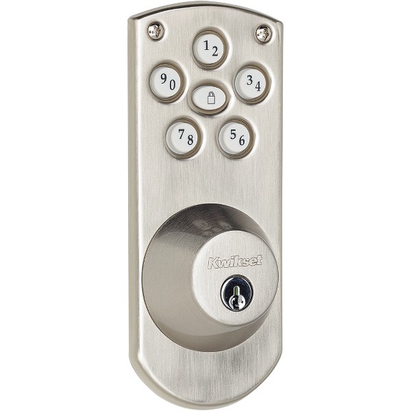 Satin Nickel Powerbolt Electronic Deadbolt | Kwikset