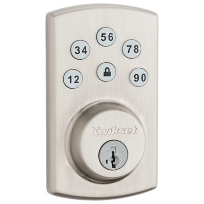 Satin Nickel 955 SmartCode Electronic Pembroke Lever | Kwikset