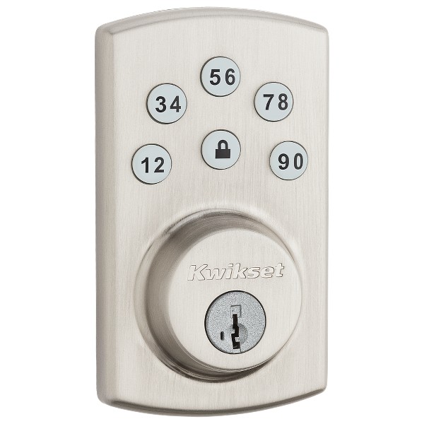 Satin Nickel Powerbolt2 Electronic Deadbolt | Kwikset