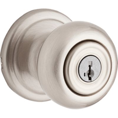 Satin Nickel Tylo Knob - Keyed - featuring SmartKey