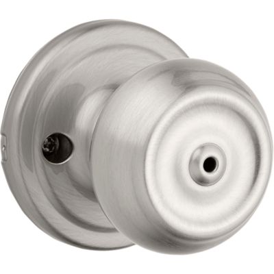 Satin Nickel Polo Knob - Bed/Bath | Kwikset