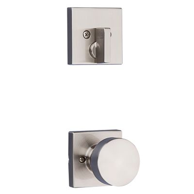 Satin Nickel Pismo and Deadbolt Interior Pack (Square) - Deadbolt