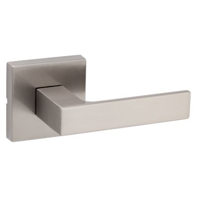 Satin Nickel Milan Lever (Round) - Hall/Closet | Kwikset