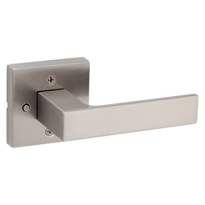 Weiser Halifax Satin Brass Door Handle, Reversible Privacy Lever