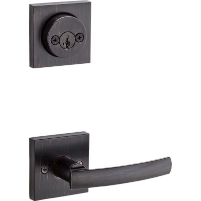 Sydney and Deadbolt Interior Pack (Square) - Deadbolt Keyed Both Sides - featuring SmartKey - for Signature Series 801 Handlesets