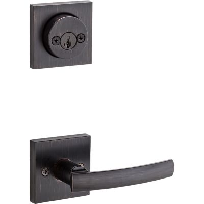 Image for Sydney and Deadbolt Interior Pack (Square) - Deadbolt Keyed Both Sides - featuring SmartKey - for Signature Series 801 Handlesets