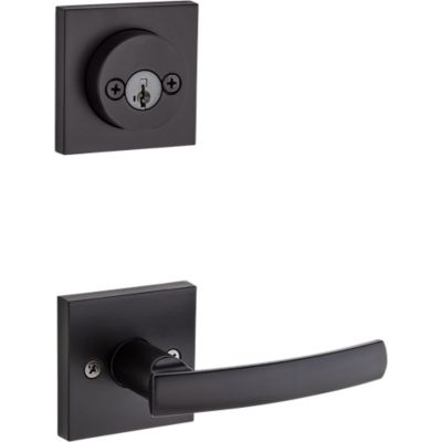 Image for Sydney and Deadbolt Interior Pack (Square) - Deadbolt Keyed Both Sides - featuring SmartKey - for Signature Series 801 Handlesets