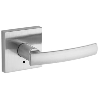 Weiser Breton Satin Nickel Passage Lever Handle with Square Rose