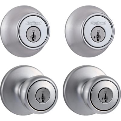 Tylo Project Pack - Two Keyed Knobs and Two Keyed One Side Deadbolts - featuring SmartKey