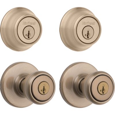 Tylo Project Pack - Two Keyed Knobs and Two Keyed One Side Deadbolts - featuring SmartKey