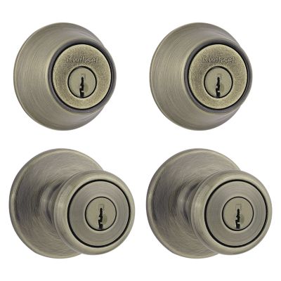 Image for Tylo Project Pack - Two Keyed Knobs and Two Keyed One Side Deadbolts - with Pin & Tumbler