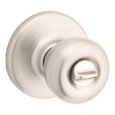 Kwikset 300G 15 CP Grecian Bed And Bath Privacy Lockset Satin Nickel,1 Each