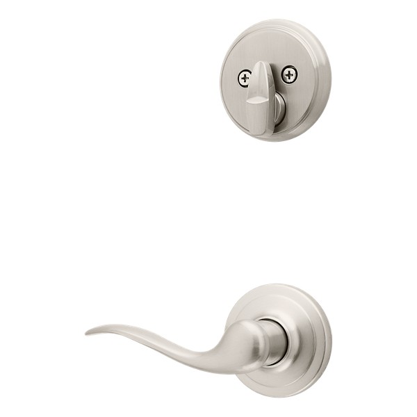 Satin Nickel Tustin and Deadbolt Interior Pack - Right Handed